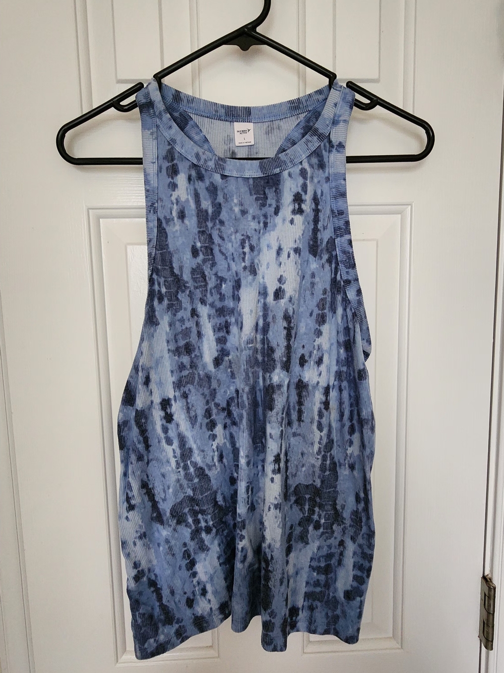 Old Navy Large Blue Tie-Dye Ribbed Tank